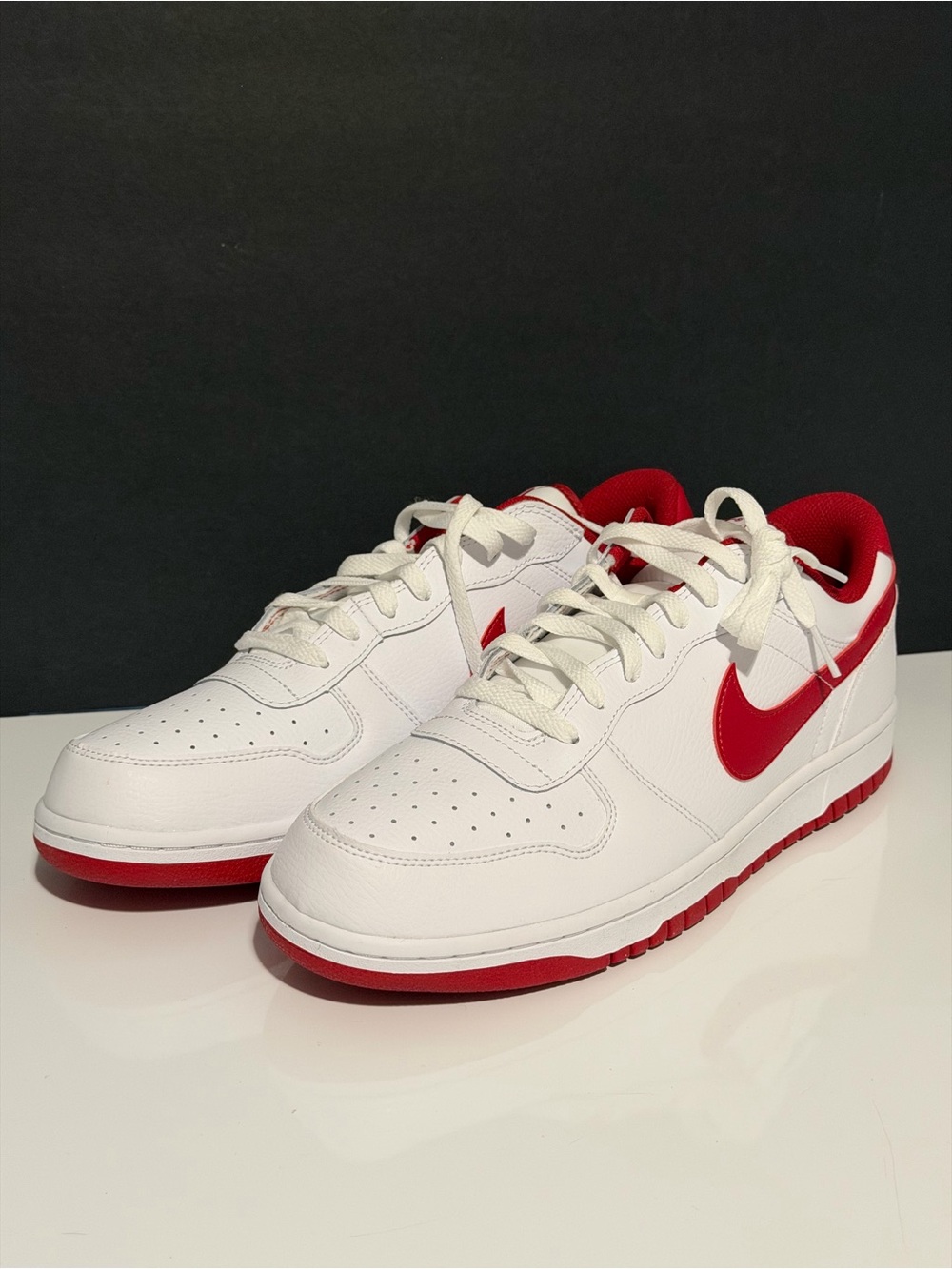 Nike Big Nike Low Red and White Men's Sneakers